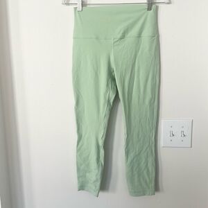 Lululemon Align Soft Green Crop Leggings 8